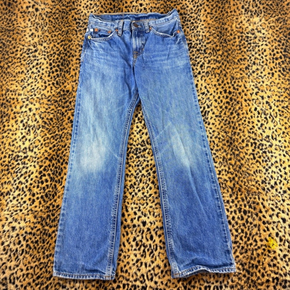 Polo Ralph Lauren Boys Straight Leg Jeans Medium Wash Blue Size 10 Cotton